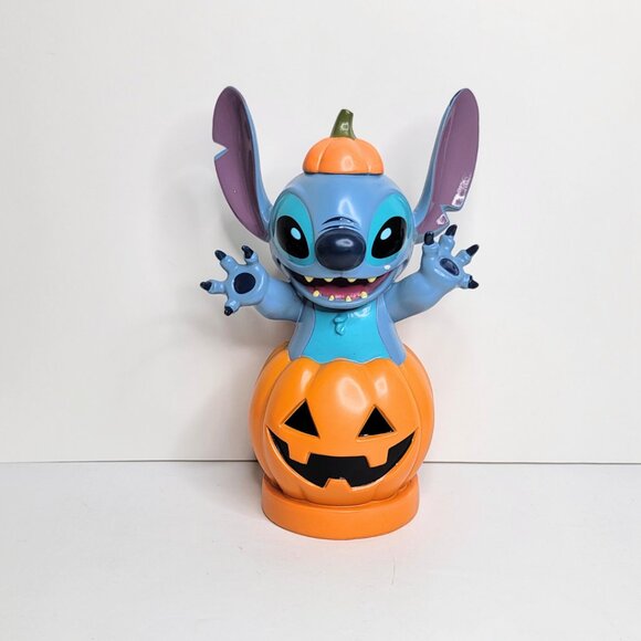 Disney Other - Stitch Pumpkin Jack-o-Lantern Halloween Figurine Disney Statue Holiday Decor NWT